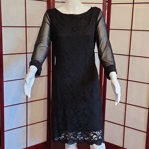 Covington Missy Black Lacy Dress